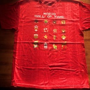 Nintendo Mario hall of fame shirt